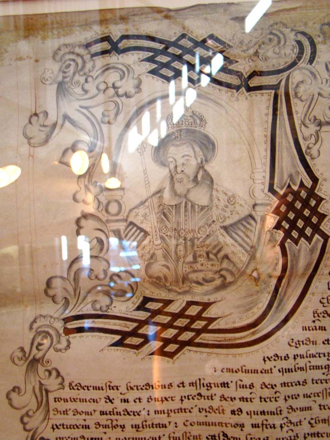 A Royal Document with Initial Letter Portrait issued during the reign of King James I and dated May 18, 1614